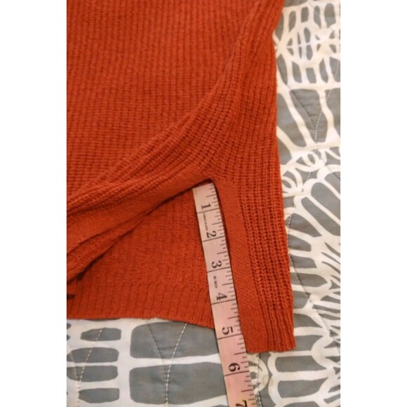 Marled Reunited Clothing Women's Knit Tank Top Size L Ribbed Red Orange - Picture 8 of 11
